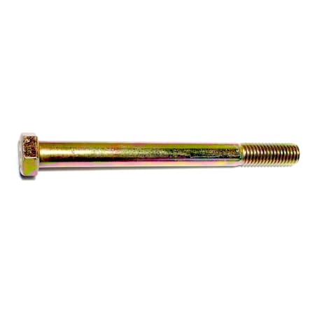 Midwest Fastener Grade 8, 1/2"-13 Hex Head Cap Screw, Zinc Yellow Steel, 5-1/2 in L, 10 PK 00734